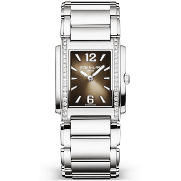 Patek Philippe Twenty 4 Diamond Set Bezel Grey Gradient Dial Ladies Bracelet Watch