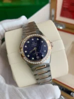 OMEGA Constellation Automatic Mechanical Movement Master Chronometer Black Dial Women's Watch 29mm Blue Dial - Image 5
