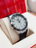 OMEGA Constellation Automatic Mechanical Movement 41mm Grey Dial Stainless Steel Case Alligator Leather Rubber Strap - Image 2