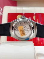 OMEGA Constellation Automatic Mechanical Movement 41mm Grey Dial Stainless Steel Case Alligator Leather Rubber Strap - Image 6