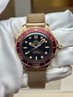 OMEGA Seamaster 300m diving watch automatic mechanical movement 42mm black dial - Image 2