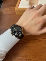 OMEGA Seamaster 300m diving watch automatic mechanical movement Master Chronometer 42mm black dial stainless steel case rubber - Image 7