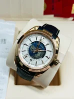 OMEGA Seamaster AQUA TERRA 150m Automatic Mechanical Movement Men's Watch Swiss Watch Silver Dial Leather Strap 43mm - Image 3