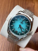 OMEGA Seamaster Planet Ocean Automatic Mechanical Movement Planet Ocean 6000m Master Chronometer Time Zone Function Anti-magnetic 45.5mm Blue Dial - Image 2