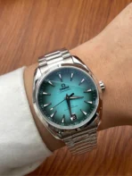 OMEGA Seamaster Planet Ocean Automatic Mechanical Movement Planet Ocean 6000m Master Chronometer Time Zone Function Anti-magnetic 45.5mm Blue Dial - Image 7