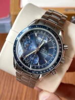 OMEGA Speedmaster Automatic Mechanical Movement 40mm Blue Dial - Image 2