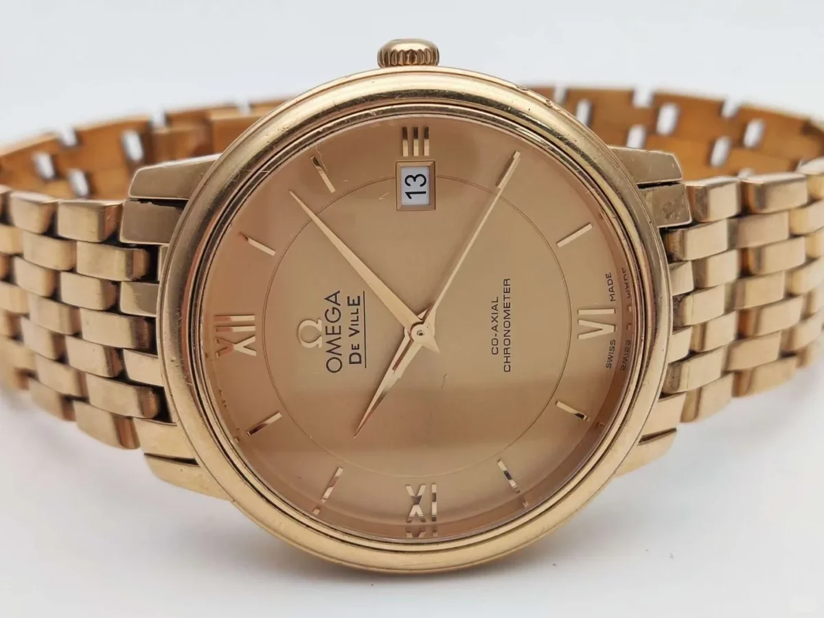 OMEGA De Ville Classic Automatic Mechanical Movement 36.8mm Gold Dial - Image 5