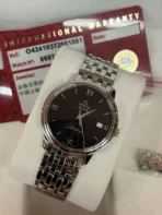 OMEGA De Ville Classic Series Automatic Mechanical Movement Roman Scale 36.8mm Black Dial - Image 7