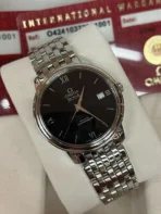 OMEGA De Ville Classic Series Automatic Mechanical Movement Roman Scale 36.8mm Black Dial - Image 2