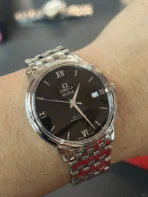 OMEGA De Ville Classic Series Automatic Mechanical Movement Roman Scale 36.8mm Black Dial - Image 6