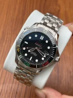 OMEGA SPECIALITIES series automatic mechanical movement "Rio" limited edition 300 meters waterproof men's watch Swiss watch 41mm black dial stainless steel case stainless steel strap - Image 2