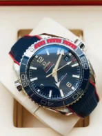 OMEGA SPECIALITIES series automatic mechanical movement limited edition watch men's watch Swiss watch 43.5mm blue dial stainless steel case rubber strap - Image 2