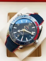 OMEGA SPECIALITIES series automatic mechanical movement limited edition watch men's watch Swiss watch 43.5mm blue dial stainless steel case rubber strap - Image 3