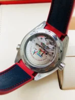 OMEGA SPECIALITIES series automatic mechanical movement limited edition watch men's watch Swiss watch 43.5mm blue dial stainless steel case rubber strap - Image 4