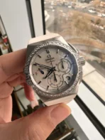 Omega Constellation Series Constellation Watch Automatic Mechanical Movement Waterproof Watch Women's Watch Swiss Watch 35mm Mother-of-pearl Dial Stainless Steel Case Rubber Strap - Image 2
