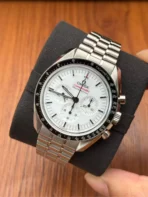 Omega Speedmaster Manual Mechanical Movement 50m Waterproof Men's Watch Swiss Watch 42mm White Dial - Image 5