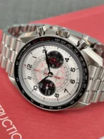 Omega Speedmaster Automatic Mechanical Movement 50m Waterproof Men's Watch Swiss 43mm Silver Dial - Image 4