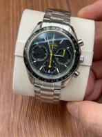 Omega Speedmaster Automatic Mechanical Movement Date Display Luminous 100m Waterproof Men's Watch Swiss Watch 40mm Grey Dial - Image 2