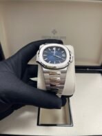 Patek Philippe Nautilus Blue Dial White Gold 58111G 001 - Image 8