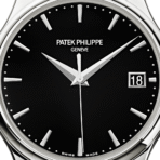 Patek Philippe Calatrava 18ct White Gold 39mm Black Dial Men’s Leather Strap Watch - Image 5