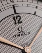 Omega SPECIALITIES manual mechanical movement 30 meters waterproof unisex Swiss watch 39mm white dial cowhide strap - Image 8