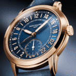 Patek Philippe Complications Travel Time 42mm 18ct Rose Gold Blue Dial Men’s Watch - Image 2