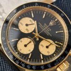 2025  Cosmograph Daytona 6263 in 18k yellow gold with black and champagne dial - Image 6