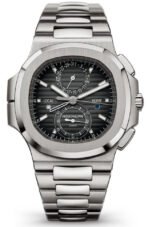 Patek Philippe Nautilus Travel Time Chronograph Stainless Steel Black Gradated Dial Ref# 59901A 001