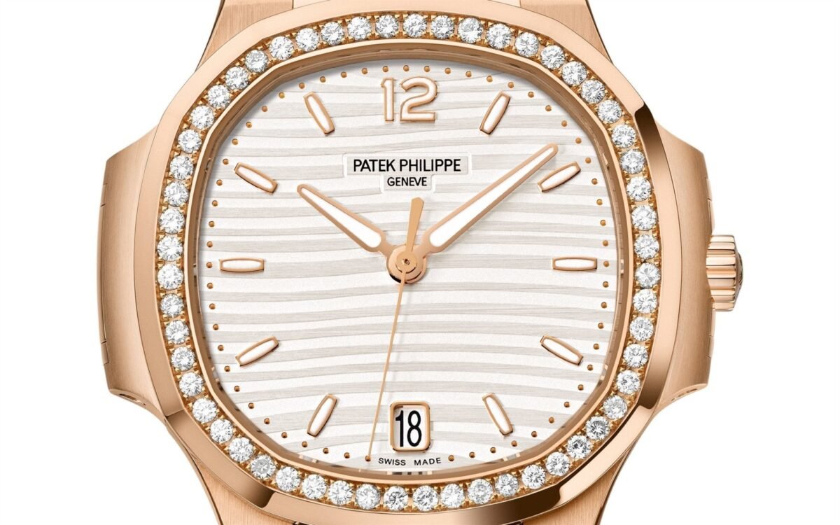 Patek Philippe Nautilus Ladies Rose Gold Nautilus White Dial Diamond Bezel 71181200R 001 - Image 2