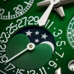 Patek Philippe Grand Complications 41mm Platinum Green Dial Perpetual Calendar Watch - Image 4