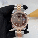 2025 Datejust  126331 Everose Chocolate Diamond Dial Jubilee Bracelet  Watch - Image 2