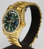 2025 Smartwatch, Day-Date 118238, Gold Model, Bright Green Dial - Image 4