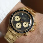 2025  Cosmograph Daytona 6263 in 18k yellow gold with black and champagne dial - Image 4