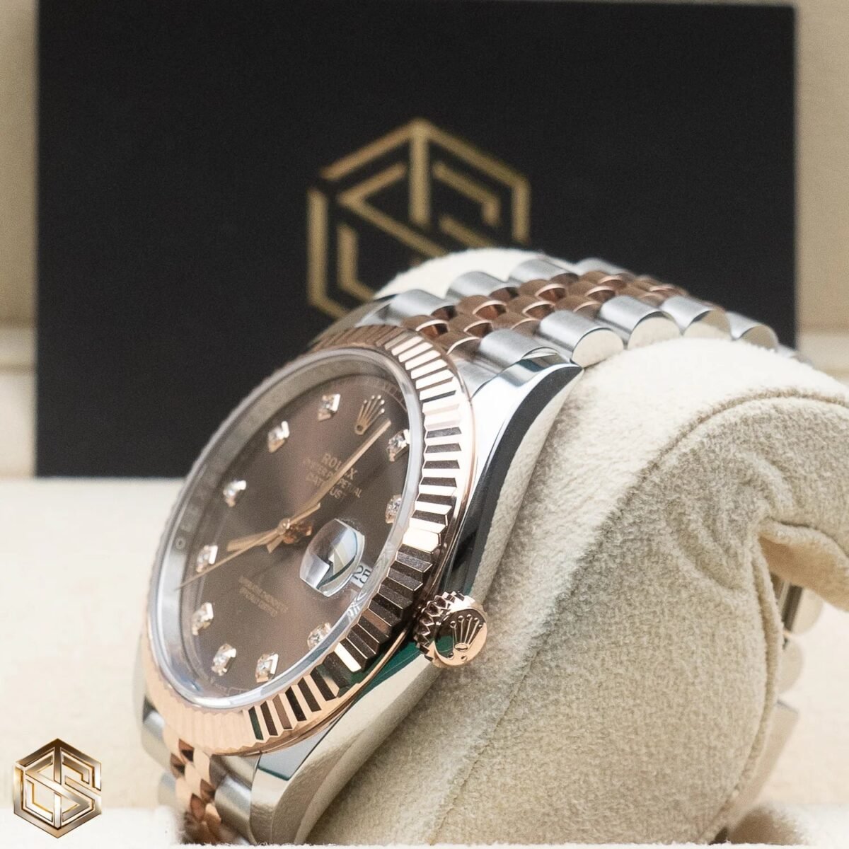 Datejust 41 126331 Everose Chocolate Diamond Dial Jubilee Bracelet 2023 Watch - Image 8