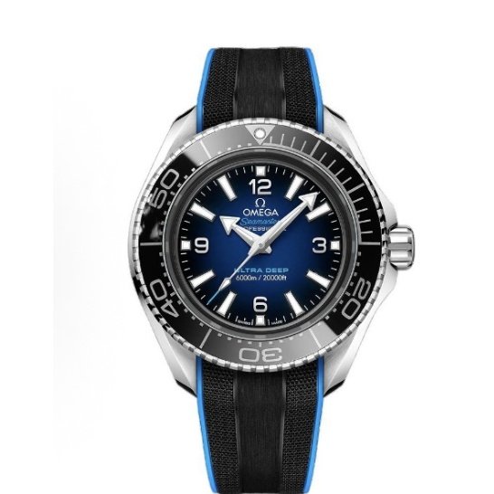 Omega SEAMASTER Planet Ocean Automatic Mechanical Movement Planet Ocean 6000m Master Chronometer Time Zone Function Anti-magnetic Men's Swiss 45.5mm Blue Dial