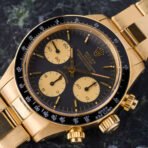 2025  Cosmograph Daytona 6263 in 18k yellow gold with black and champagne dial - Image 3