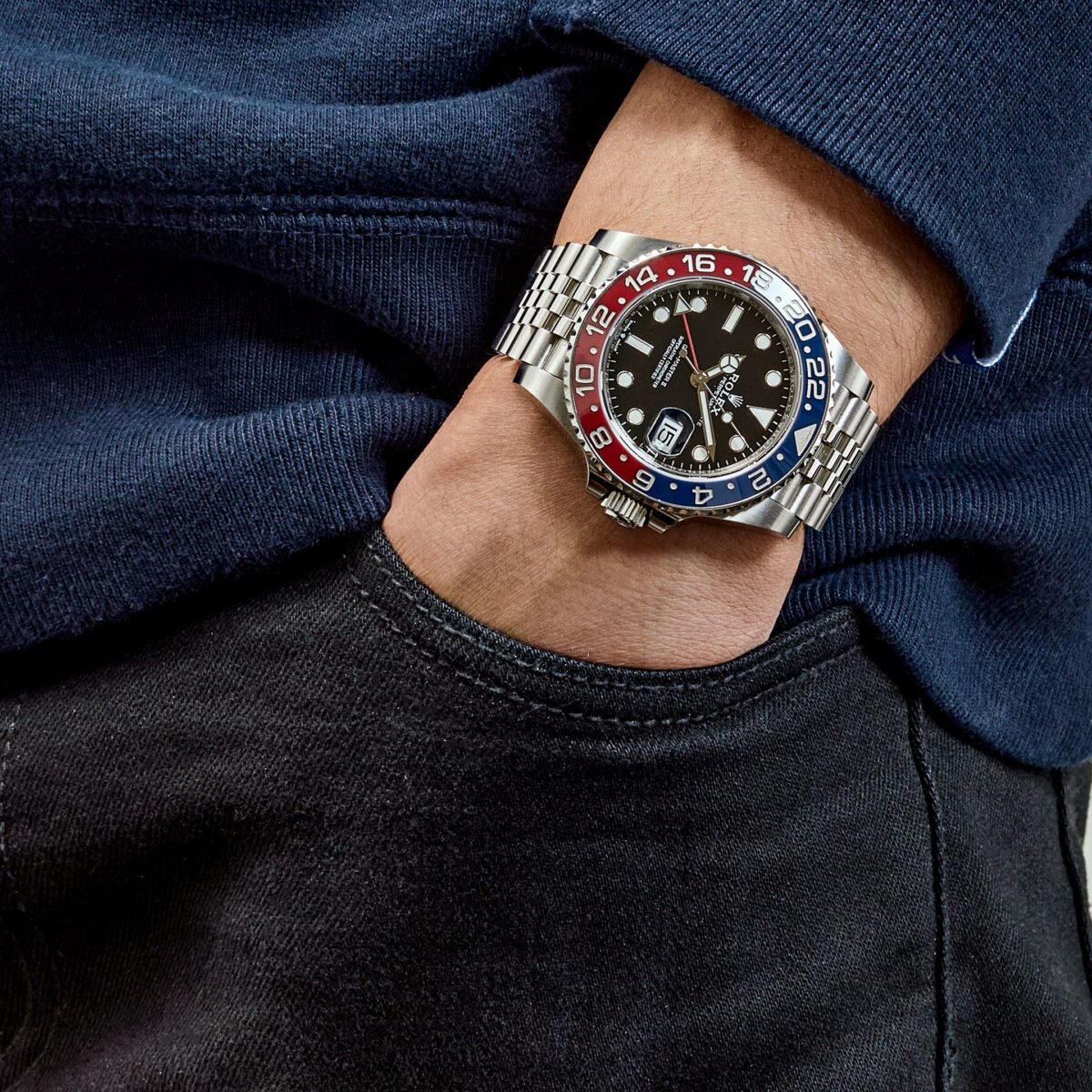 2025 Watch GMT-Master II 126710BLRO 'Pepsi' Stainless Steel Black Dial Jubilee (2020) - Image 1