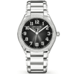 Patek Philippe Twenty 4 36mm Grey Sunburst Dial & Diamond Bezel Ladies Watch