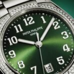 Patek Philippe Twenty 4 36mm Olive Green Sunburst Dial & Diamond Bezel Ladies Watch - Image 3