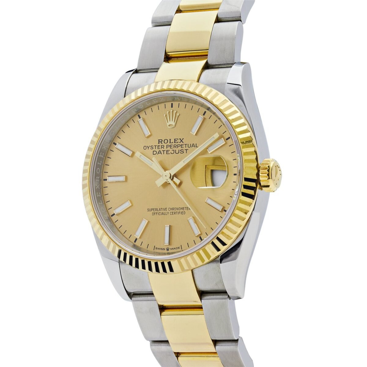 2025 Watch Datejust 126233 Two-Toned Yellow Gold Stainless Steel Champagne Dial (2023) - Image 3