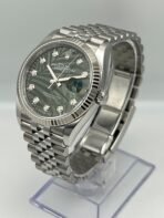 2025 Watch Datejust 126234 White Gold Stainless Steel Palm Motif Diamond Dial Jubilee (2023) - Image 5