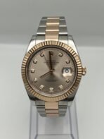 2025 Watch Datejust 126331 Rose Gold Stainless Steel Sundust Diamond Dial (2022) - Image 5