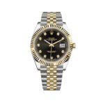 2025 Watch Datejust 126333 Yellow Gold & Stainless Steel Black Diamond Dial Jubilee - Image 3