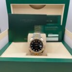 2025 Watch Datejust 126333 Yellow Gold & Stainless Steel Black Diamond Dial Jubilee - Image 2