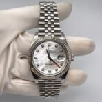 2025 Watch Datejust 126334 Stainless Steel Diamond Mother Of Pearl Dial Jubilee - Image 6