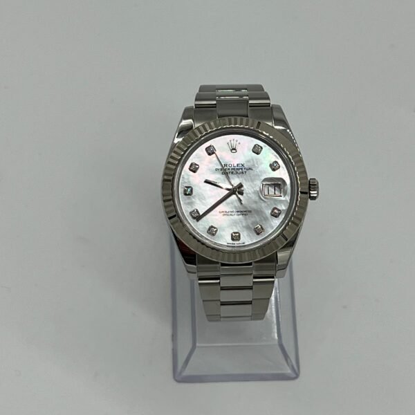 2025 Watch Datejust 126334 Stainless Steel Diamond Mother Of Pearl Dial