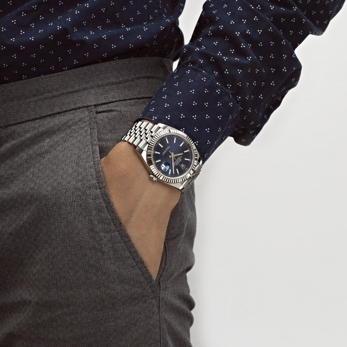 2025 Watch Datejust 126334 Stainless Steel Fluted Motif Blue Dial Jubilee (2023) - Image 5