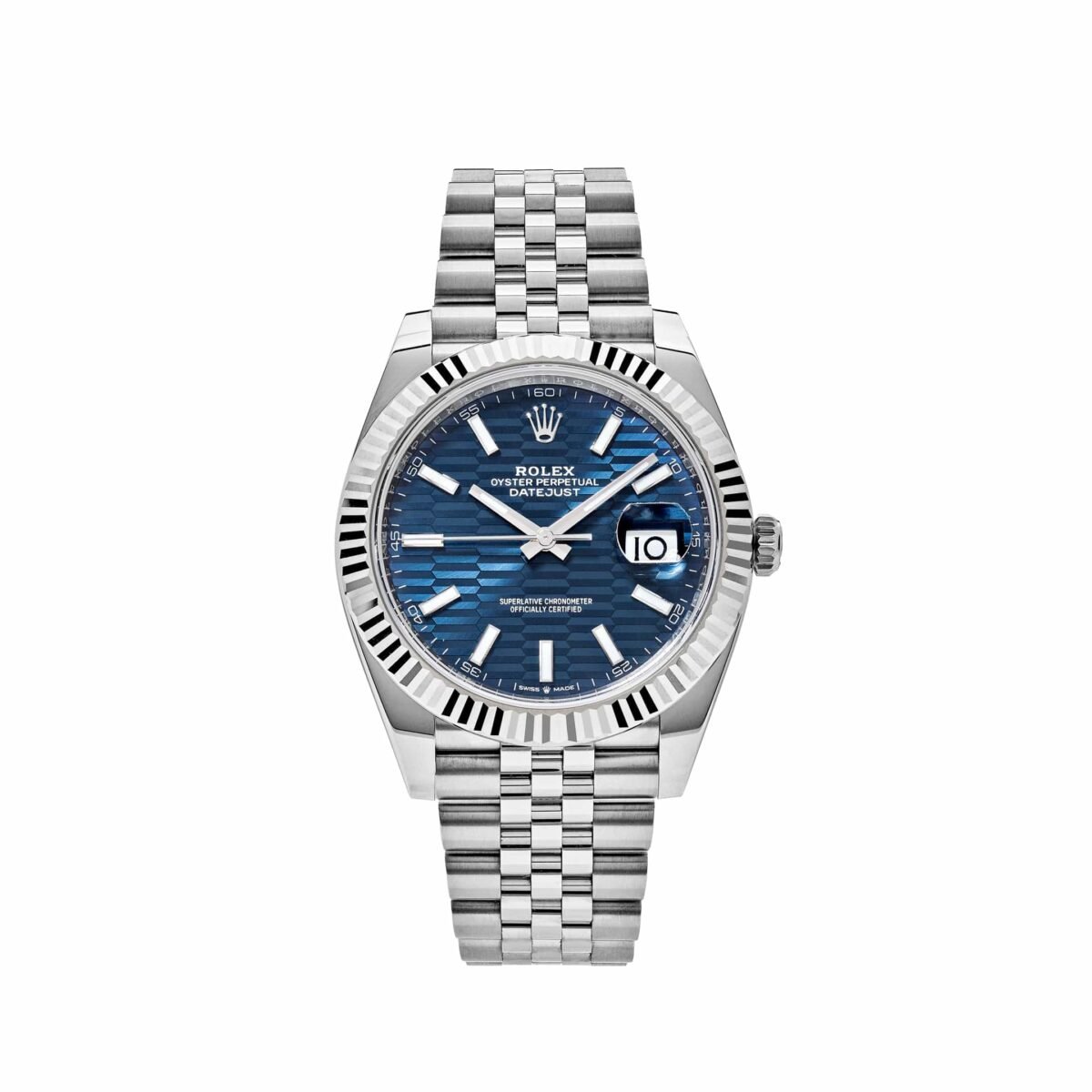 2025 Watch Datejust 126334 Stainless Steel Fluted Motif Blue Dial Jubilee (2023) - Image 6