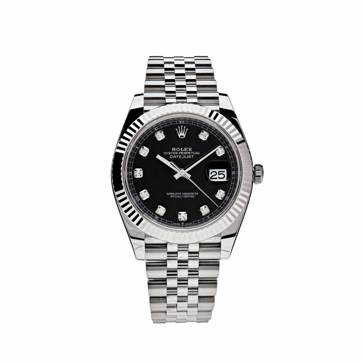 2025 Watch Datejust 126334 Stainless Steel Black Diamond Dial Jubilee (2022) - Image 3