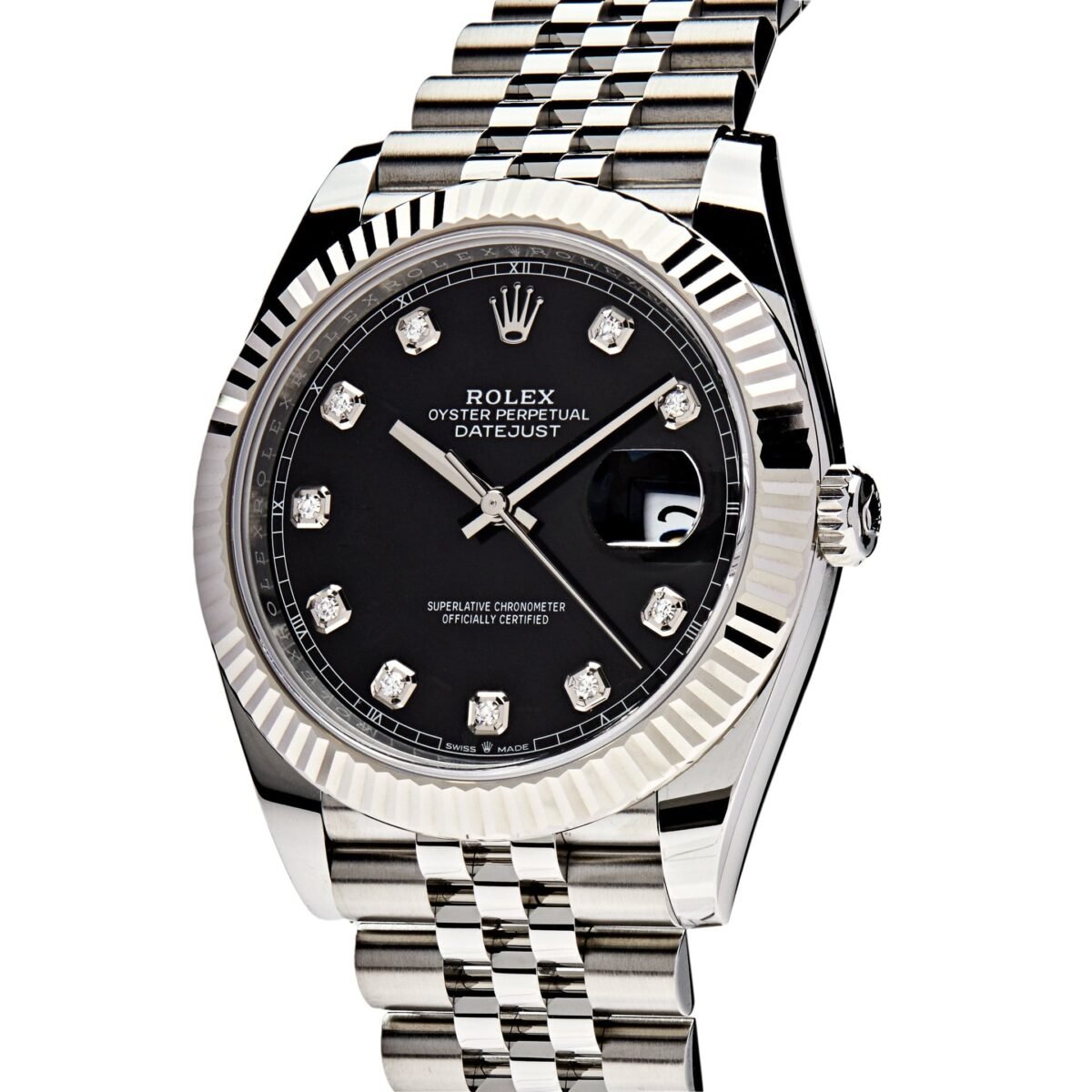 2025 Watch Datejust 126334 Stainless Steel Black Diamond Dial Jubilee (2022) - Image 4